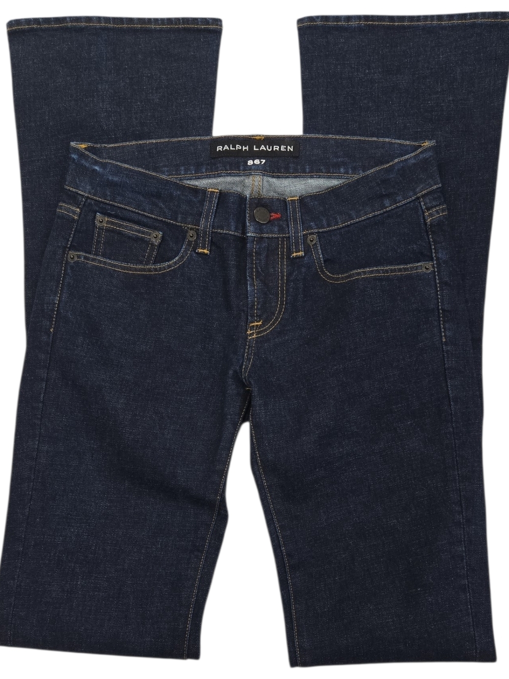 Ralph Lauren Black Label 867 Jeans Womens 26 Dark Wash Bootcut Flare Italy